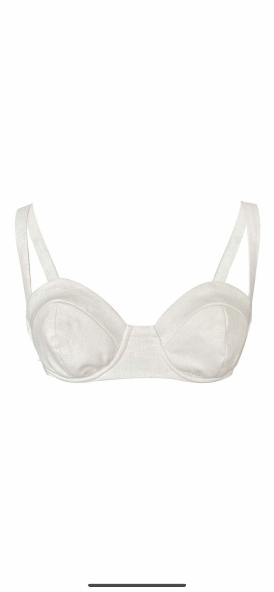 Mila Bra Linen Top